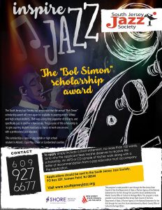 South Jersey Jazz Society “Bob Simon” Scholarship