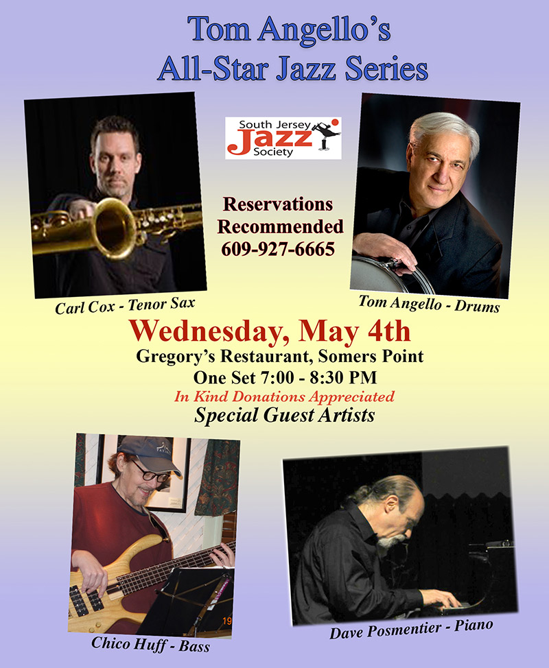 Tom Angello's All Star Jazz Series feat. Joe Plowman, Sharon Sable & Shawn Qaissaunee