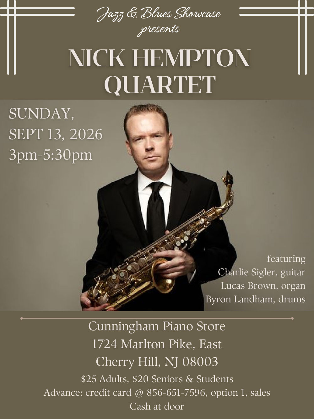 Jazz & Blues Showcase: The Lew Tabackin Trio